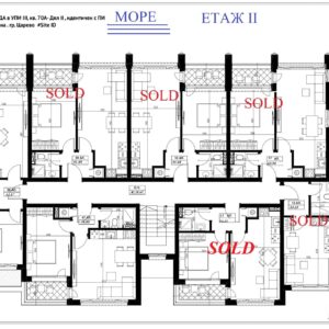 Двустаен апартамент на входа на централен плаж в Царево