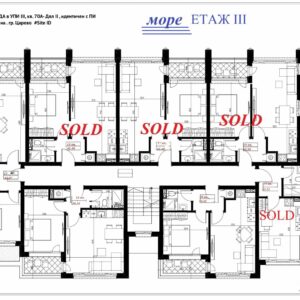 Двустаен апартамент на входа на централен плаж в Царево